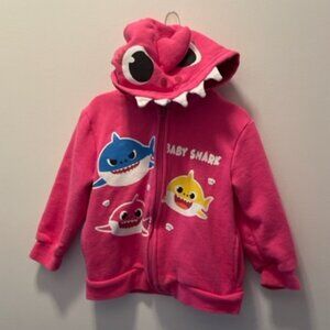 Pinkfong Baby Shark Toddler Zip-Up Cosplay Hoodie